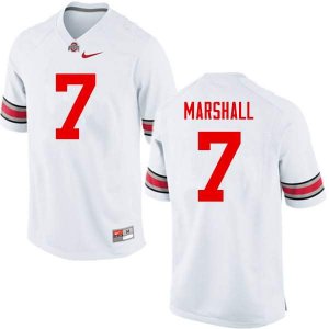 Men's Ohio State Buckeyes #7 Jalin Marshall White Nike NCAA College Football Jersey May WGL8544JP